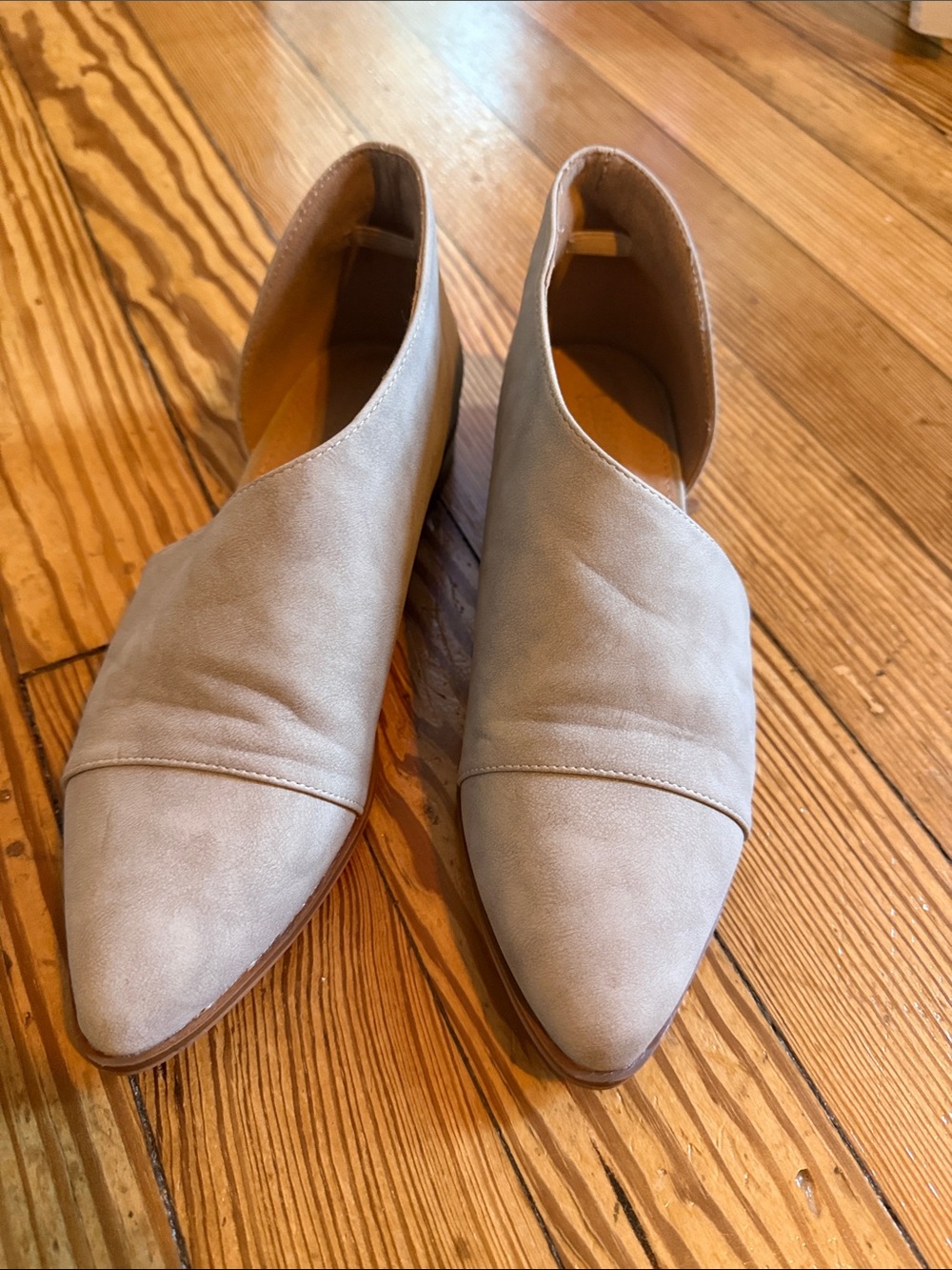 Catherine Malandrino Grey Suede d’orsay Flats